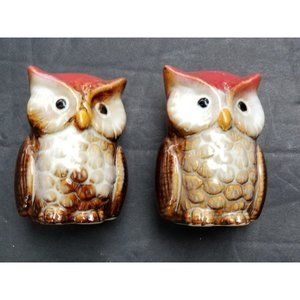 owl salt pepper shakers bird birds